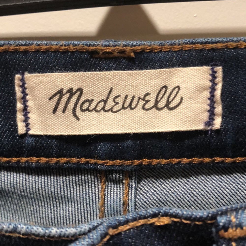 Madewell Calu Demi-Boot Cut Blue Jeans - Picture 2 of 4